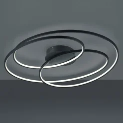 Gale LED-loftlampe, 80 cm, mat sort