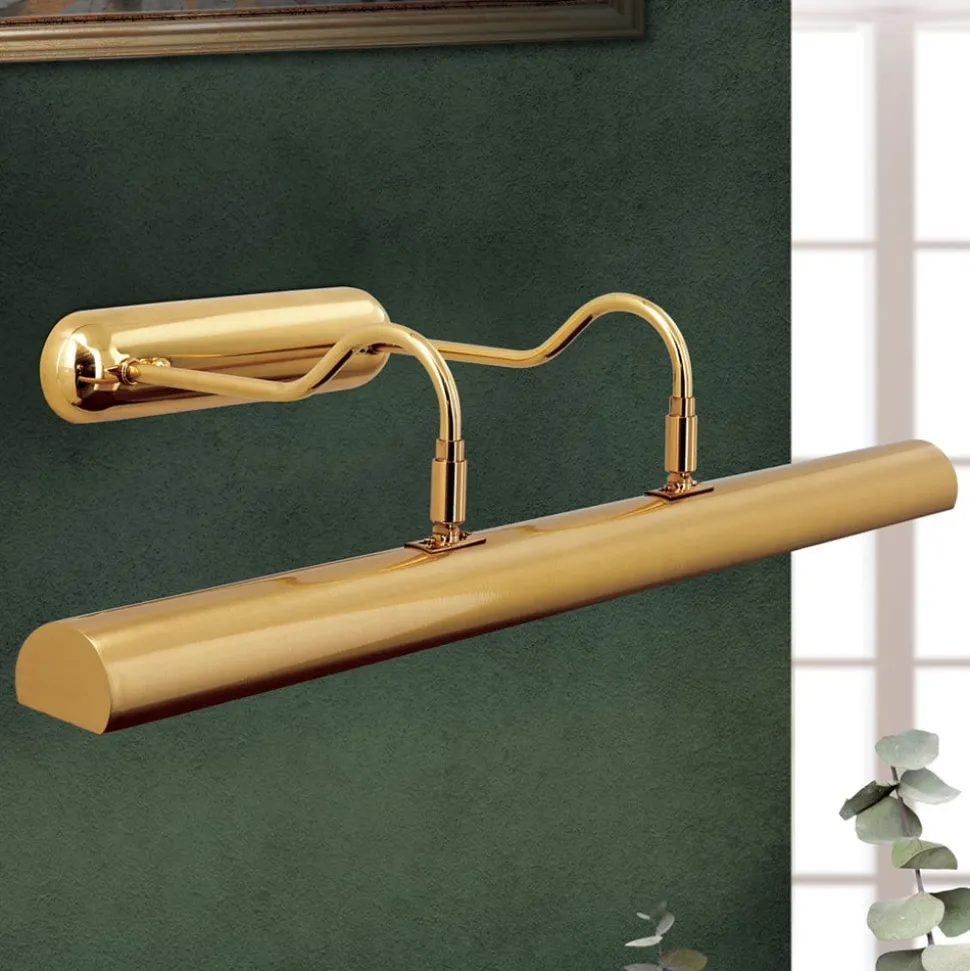 Gallerilampe Lariga, messingfarvet, metal, 65 cm, E14
