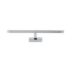 Gallery LED-væglampe, kromfarvet, metalbredde 62 cm IP44