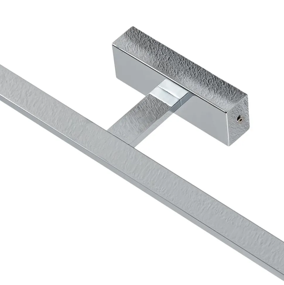 Gallery LED-væglampe, kromfarvet, metalbredde 62 cm IP44