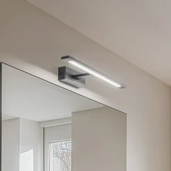 Gallery LED-væglampe, sort, metalbredde 41,5 cm IP44