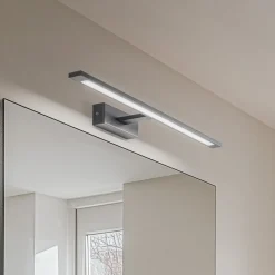 Gallery LED-væglampe, sort, metal, bredde 62 cm, IP44