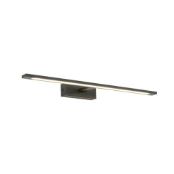 Gallery LED-væglampe, sort, metal, bredde 62 cm, IP44