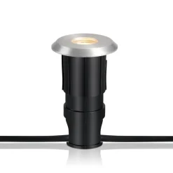 Garden 24 Decklight, sølv, toplys, 0,8W