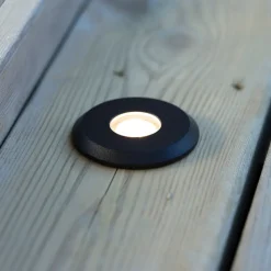 Garden 24 Decklight, sort, toplys, 0,8W