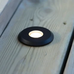 Garden 24 Decklight, sort, toplys, 3W