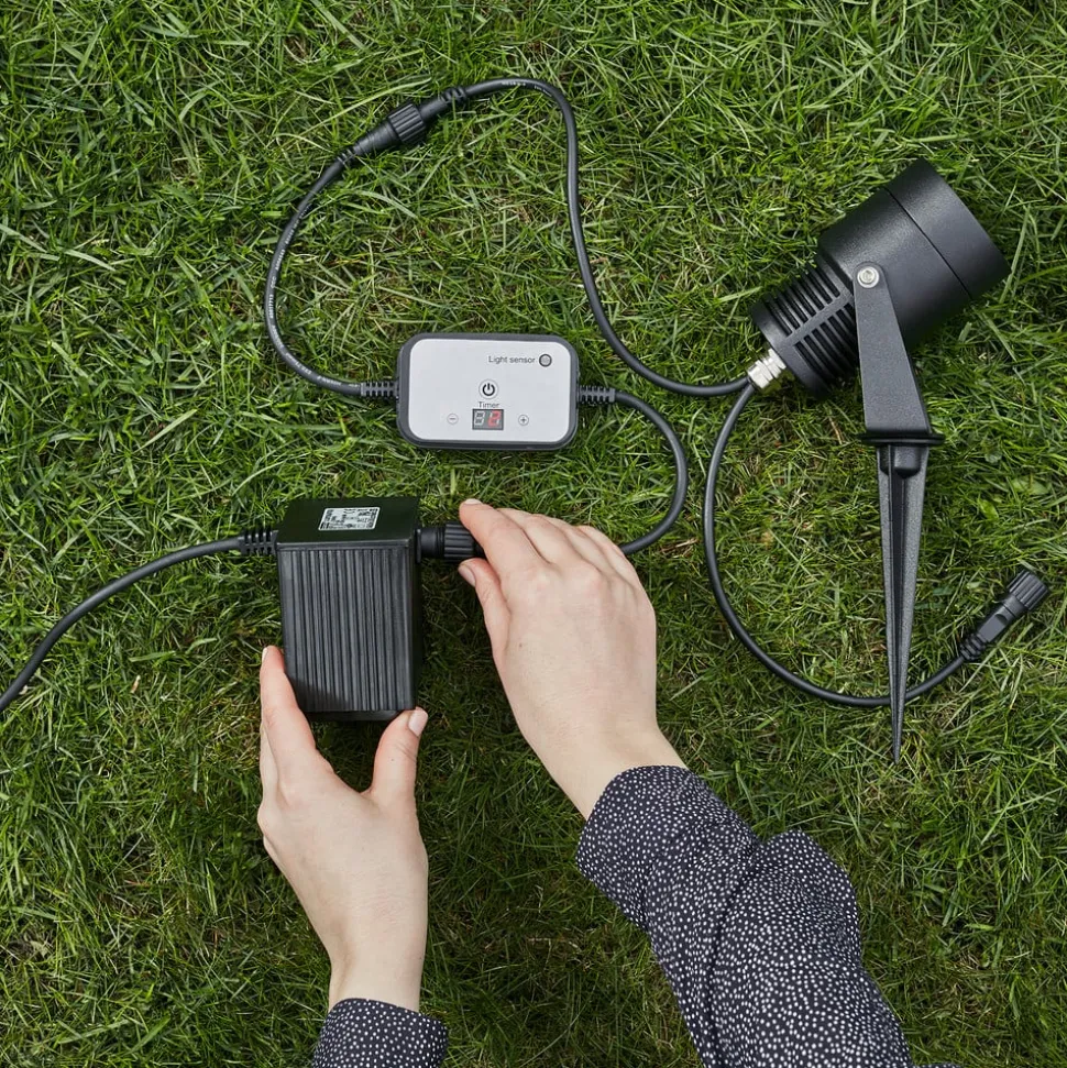 Garden 24 LED-spot, sort, 9 watt