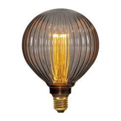 G125 Decoled LED-globe E27 1 W 2.000 K, røggrå