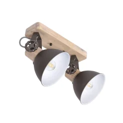 Gearwood loftspot, 2 lyskilder, antracit