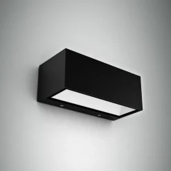 Gemini udendørs LED-væglampe, 22 cm, 4.000K, antracit