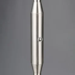 Genopladelig LED-gulvlampe Moreno, mat nikkel, CCT, dæmpbar