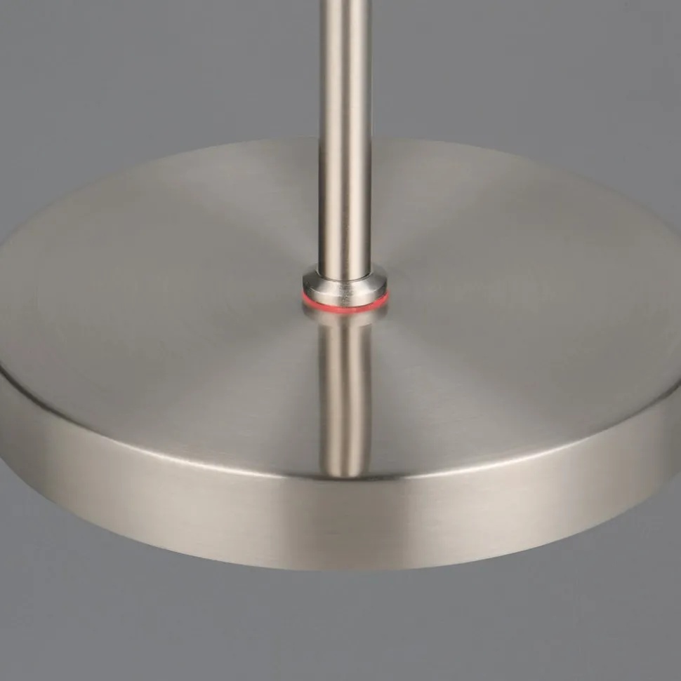 Genopladelig LED-gulvlampe Moreno, mat nikkel, CCT, dæmpbar