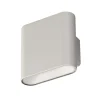 Genopladelig LED-væglampe Magnetics, sølv, op & ned, bredde 10 cm