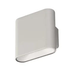 Genopladelig LED-væglampe Magnetics, sølv, op & ned, bredde 10 cm