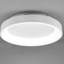 Girona LED-loftlampe med fjernbetjening, hvid