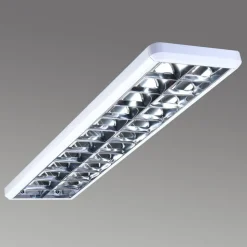 Gitterindbygningslampe 432, hvid, længde 124,5 cm