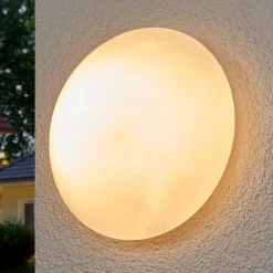 Glas-udendørs væglampe Tokyo 28 cm IP44