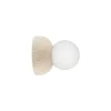 Globen Lighting væglampe Torrano, beige, Ø 13 cm IP44