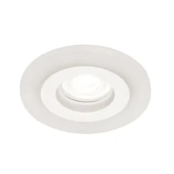 Glow indbygningsspot, hvid, metal, Ø 11 cm, GU10
