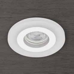 Glow indbygningsspot, hvid, metal, Ø 11 cm, GU10