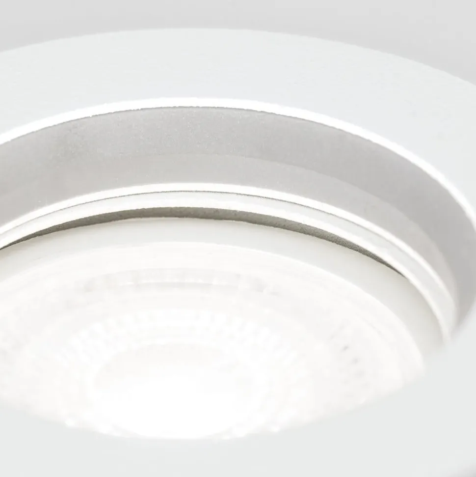 Glow indbygningsspot, hvid, metal, Ø 11 cm, GU10