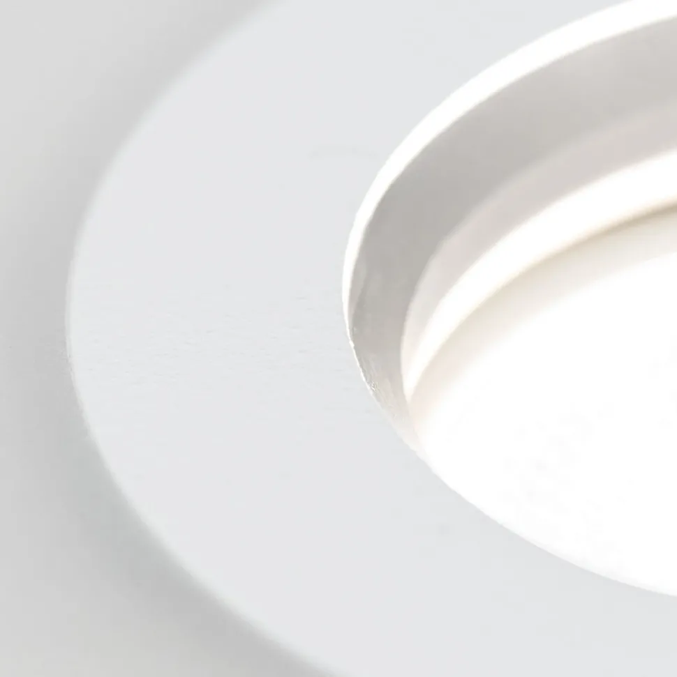 Glow indbygningsspot, hvid, metal, Ø 11 cm, GU10