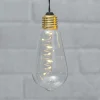 Glow vintage LED-dekolampe med timer, klar