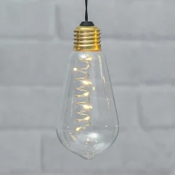 Glow vintage LED-dekolampe med timer, klar