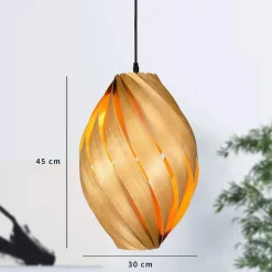 Gofurnit Ardere pendellampe kirsebærtræ højde 45cm