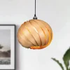 Gofurnit Mela pendellampe, kirsebærtræ, Ø 35 cm