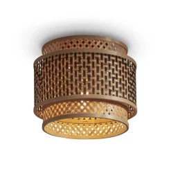 GOOD & MOJO Bhutan loftslampe, bambus, Ø 25 cm