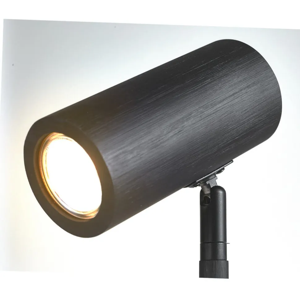 GOOD & MOJO Gulvlampe Java, sort, 141 cm, bambus, GU10