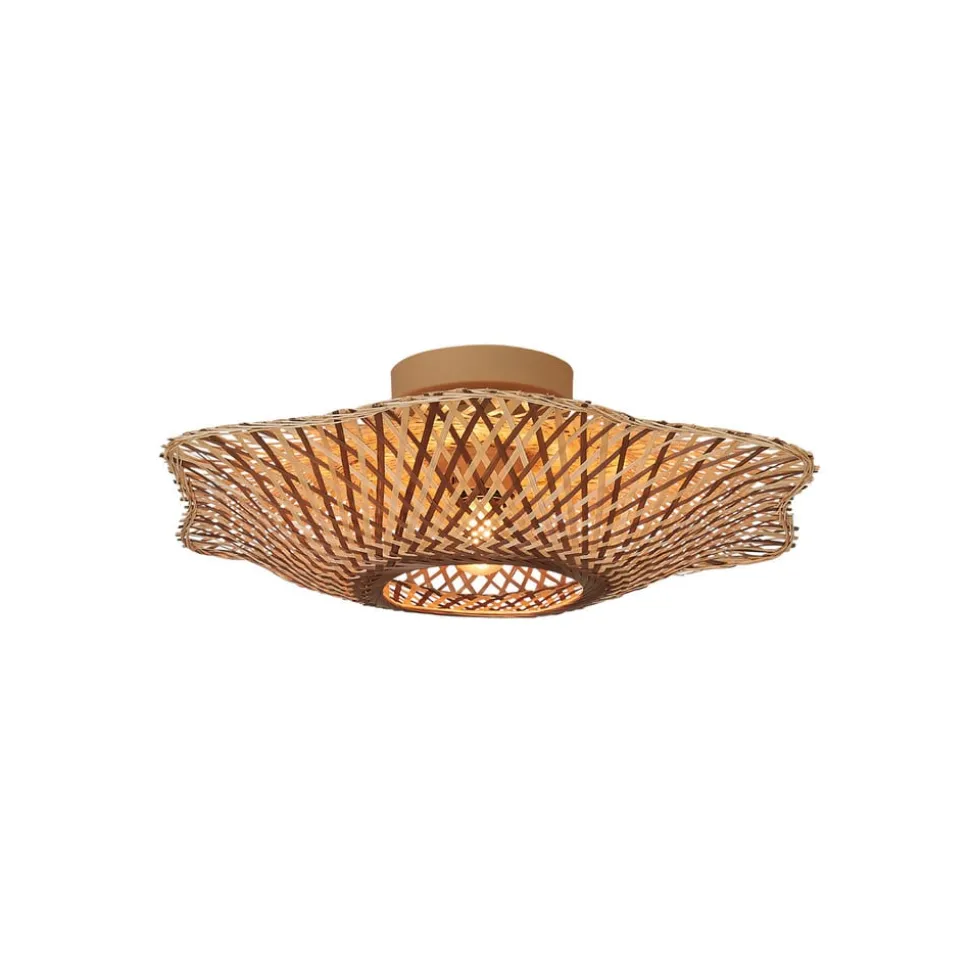 GOOD & MOJO loftlampe Madura, Ø 44 cm, brun, bambus E27
