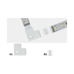 90 graders hjørneforbinder til strip Max LED
