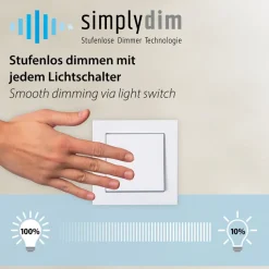 Green Knut LED-loftlampe med ægte mos