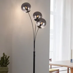 Green Widow gulvlampe med glasskærme
