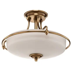 Griffin loftlampe med afstand, messing, Ø 42 cm