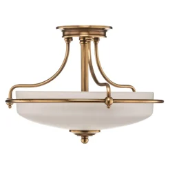 Griffin loftlampe med afstand, messing, Ø 42 cm