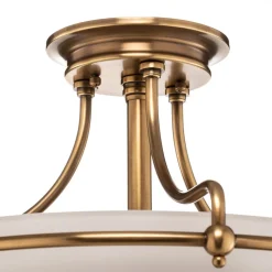 Griffin loftlampe med afstand, messing, Ø 42 cm