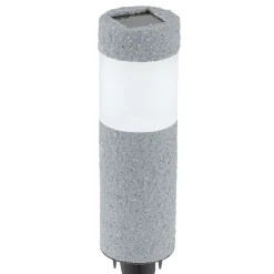 Grå LED solcelle jordspydslampe Mino
