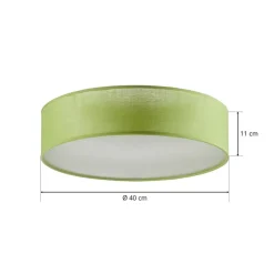 Grøn tekstil loftslampe Jitendra