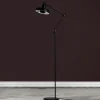 GRUPA Arigato gulvlampe, tredelt arm, sort