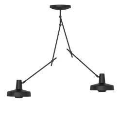 GRUPA Arigato loftslampe 2-lys 70 cm sort