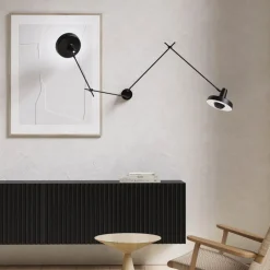 GRUPA Arigato væglampe 2 lyskilder 90 cm sort