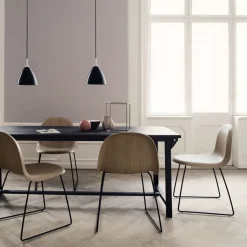 GUBI Bestlite BL9 hængelampe Ø16cm krom/sort