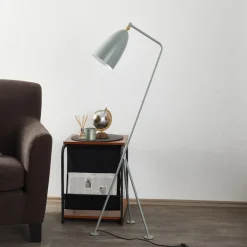 GUBI Gräshoppa trefods gulvlampe, blågrå