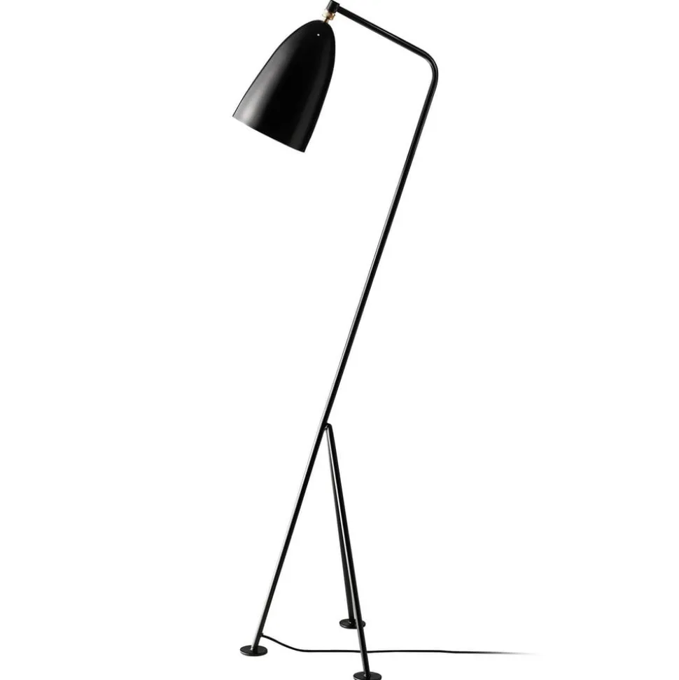 GUBI Gräshoppa trefods gulvlampe, sort