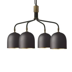 GUBI Lysekrone Howard 4-lys Ø 66 cm gunmetal