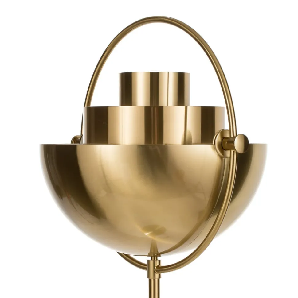 GUBI Multi-Lite gulvlampe, højde 148 cm, messing/messing