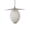 GUBI Satellite udendørs pendel, 45x27 cm, sort/cremehvid